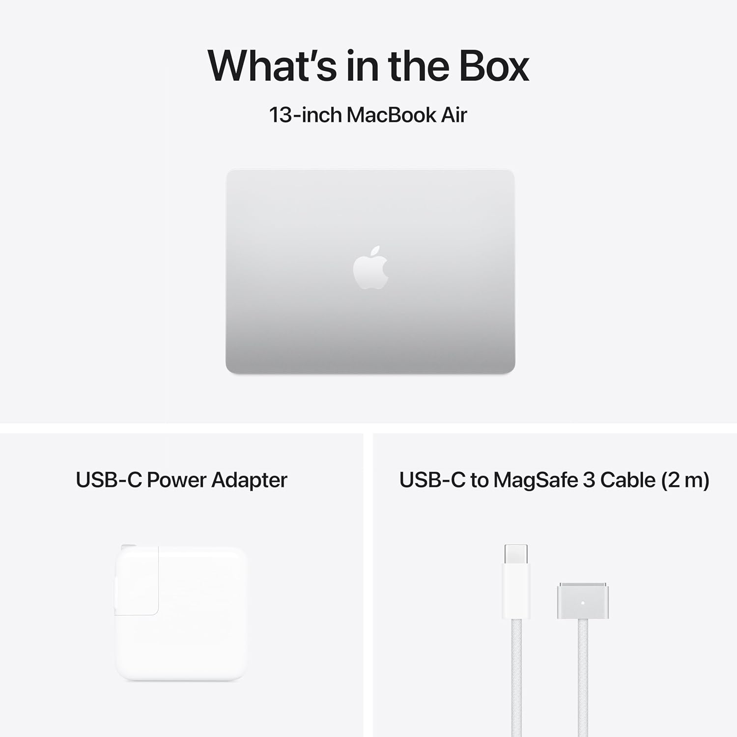 Apple 2025 MacBook Air 13-inch Laptop with M4 chip: Built for Apple Intelligence, 13.6-inch Liquid Retina Display, 16GB Unified Memory, 256GB SSD Storage, 12MP Center Stage Camera, Touch ID; Silver